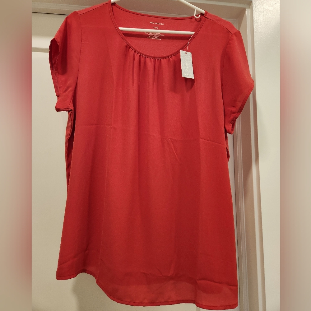 Van Heusen Coral Shell Blouse